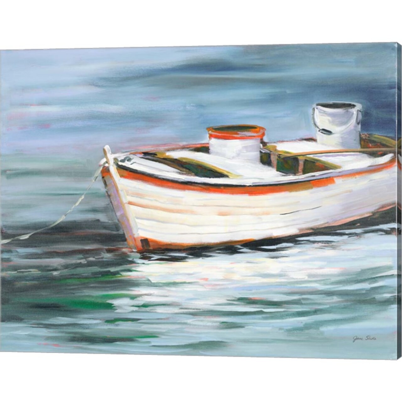 The Row Boat That Could by Jane Slivka 20" x 16" Canvas Wall Art
